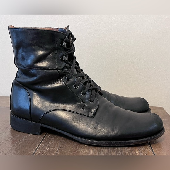 John Varvatos Six O Six 606 Hand Made Leather Lace Up Boots Mens size 10.5 - Picture 8 of 13